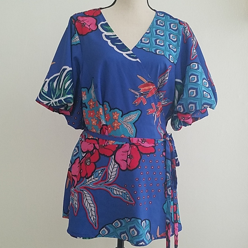 {eShakti} Wrap Blouse